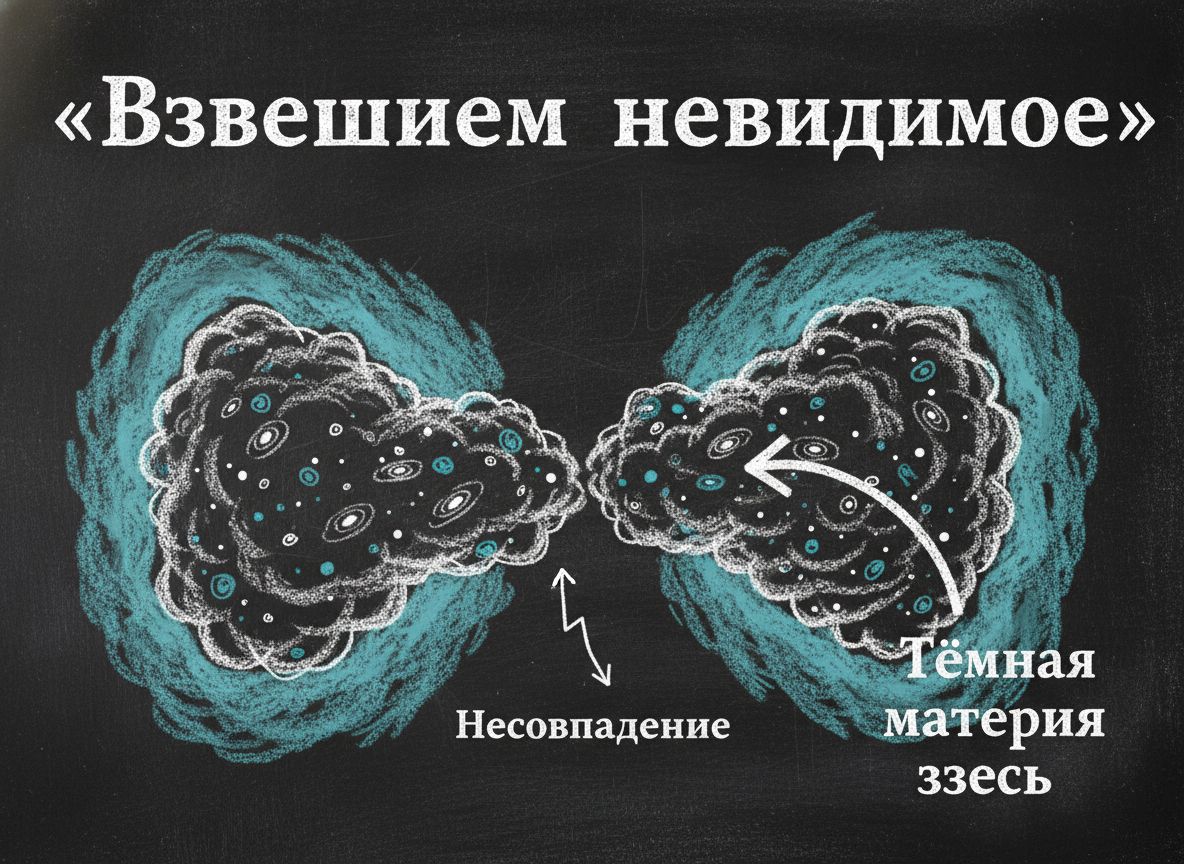 Скопление Пуля — доказательство тёмной материи через линзирование