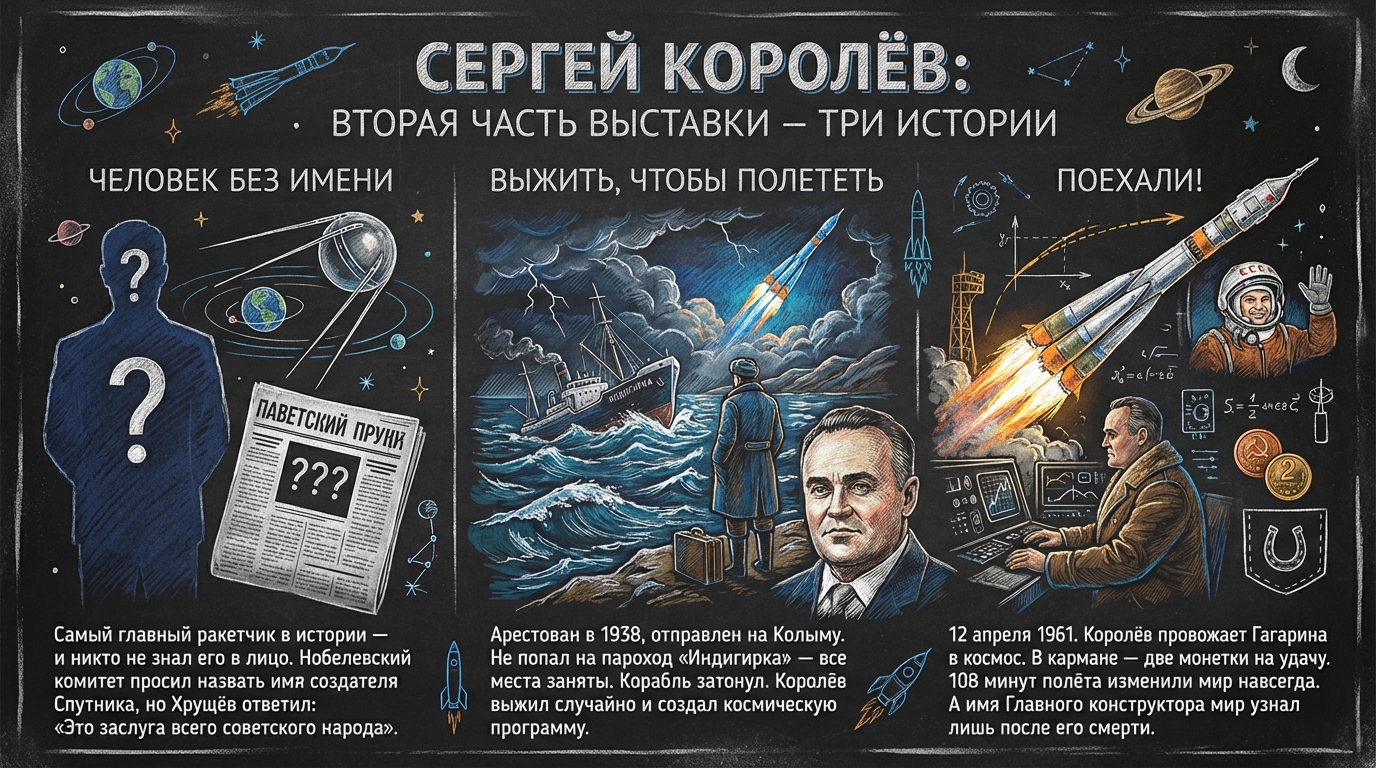 Плакат: Сергей Королёв — Главный конструктор